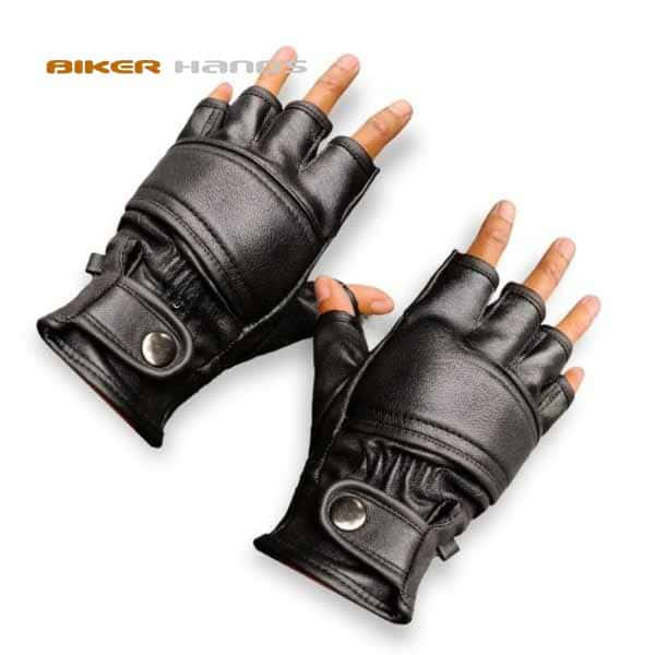 black-fingerless-leather-motorcycle-gloves-with-button